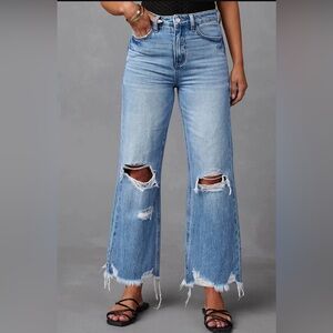 Wide leg jeans